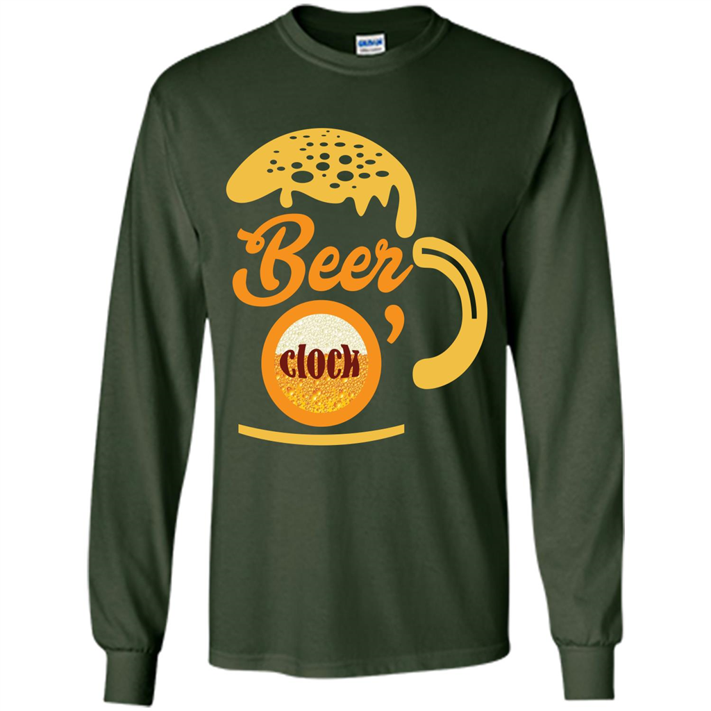 Beer T-shirt Beer O’clock Forest Green