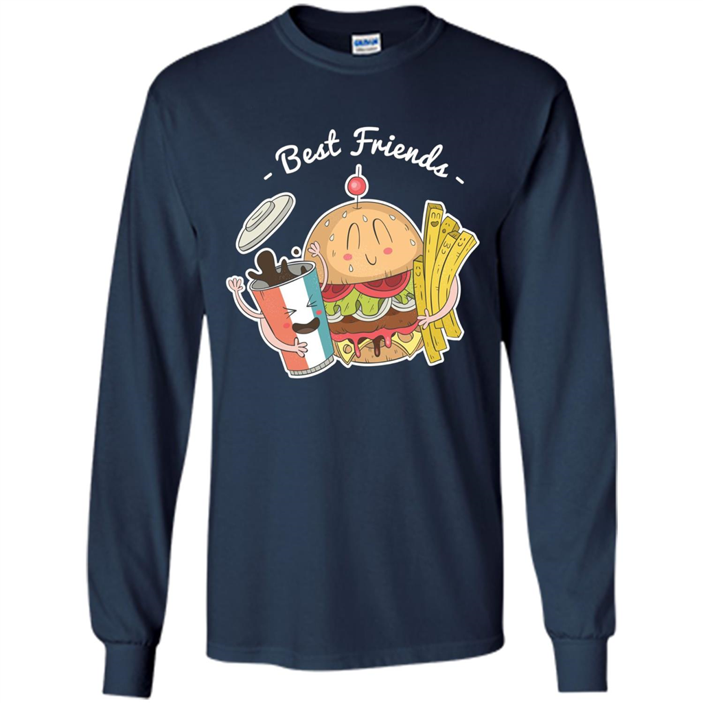 Burger Lover T-shirt Best Friends Delicious Navy