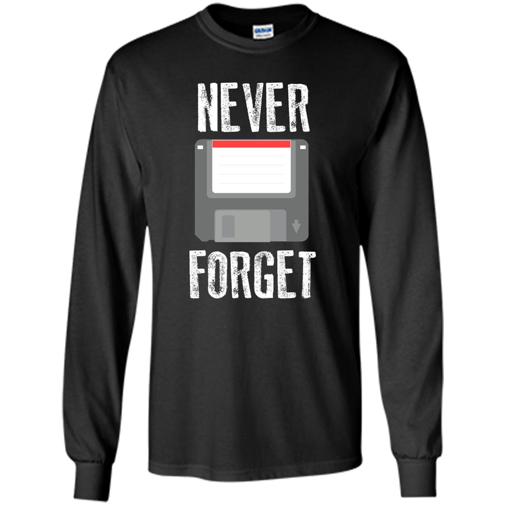Never Forget Floppy Disk Vintage Computer T-shirt
