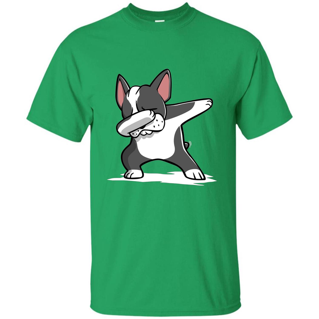 Dabbing Boston Terrier Dog T-Shirt Dab Dance T-shirt Irish Green