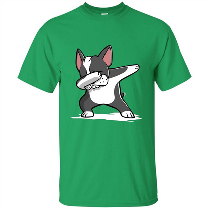 Dabbing Boston Terrier Dog T-Shirt Dab Dance T-shirt Irish Green