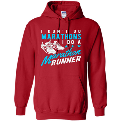 I Don't Do Marathons I Do A Marathon Runner T-Shirt Red