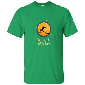 Funny Namaste Witches T-shirt Halloween Yoga Gift For Her