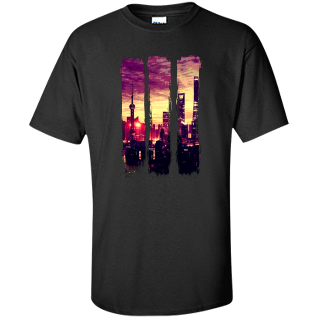 Sunset City T-shirt Black