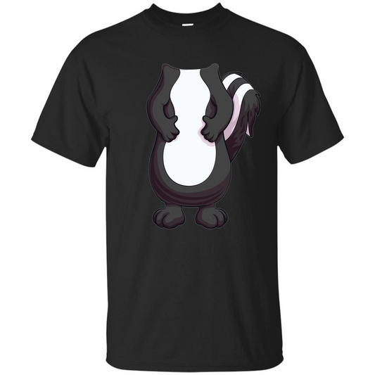 Skunk Costume T-Shirt Forr Halloween Black