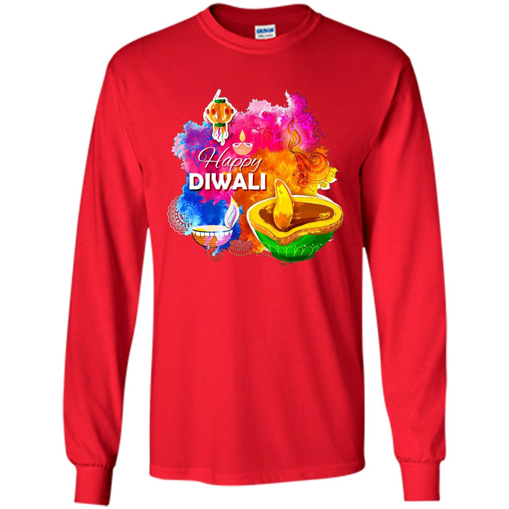 Happy Diwali Deepavali T-Shirt October 19th T-shirt Red