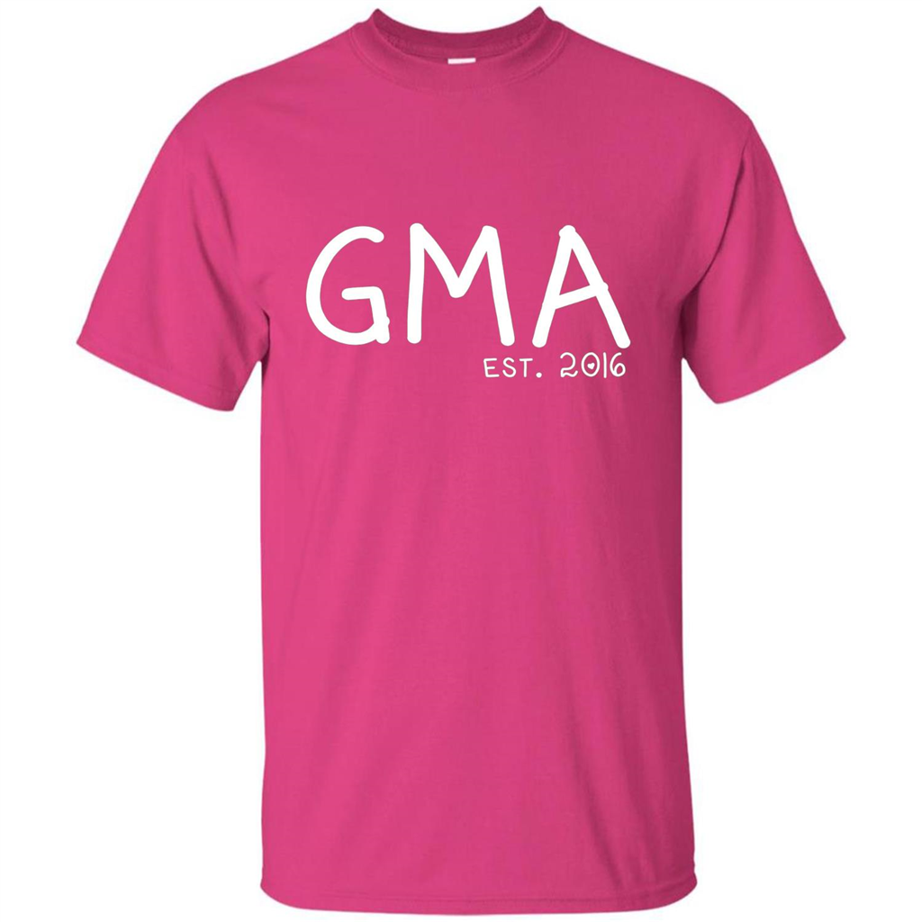 New Gma Shirt - Gma Est. 2016 Grandparents Day Heliconia