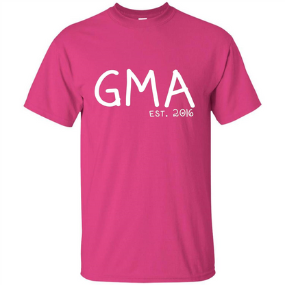 New Gma Shirt - Gma Est. 2016 Grandparents Day Heliconia