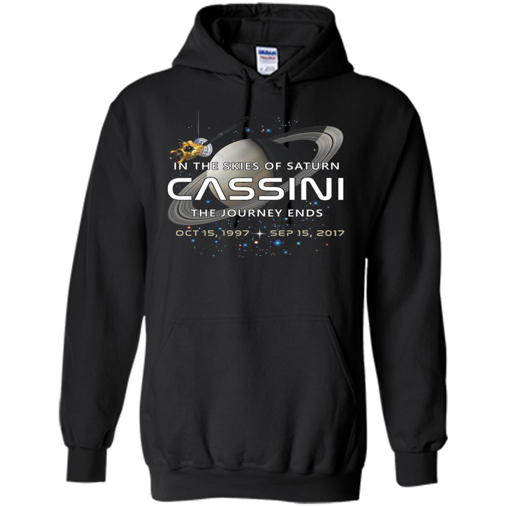Cassini Spacecraft End Of Mission At Saturn T-Shirt Black