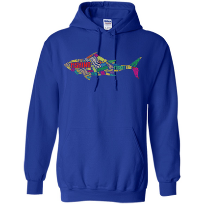 Fishing T-shirt Angler Lure Tackle Hook Reel Royal