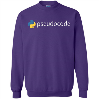Funny Python Programming Pseudocode T-shirt Purple