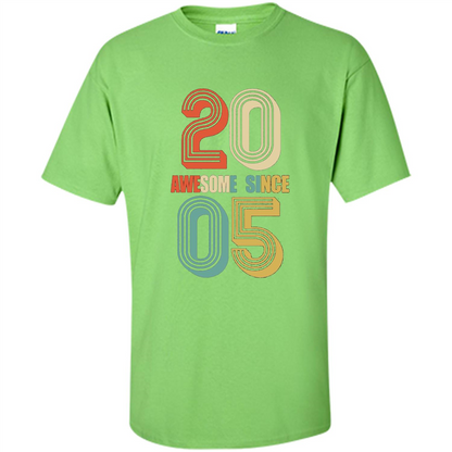 Awesome Since 2005 T-Shirt Lime