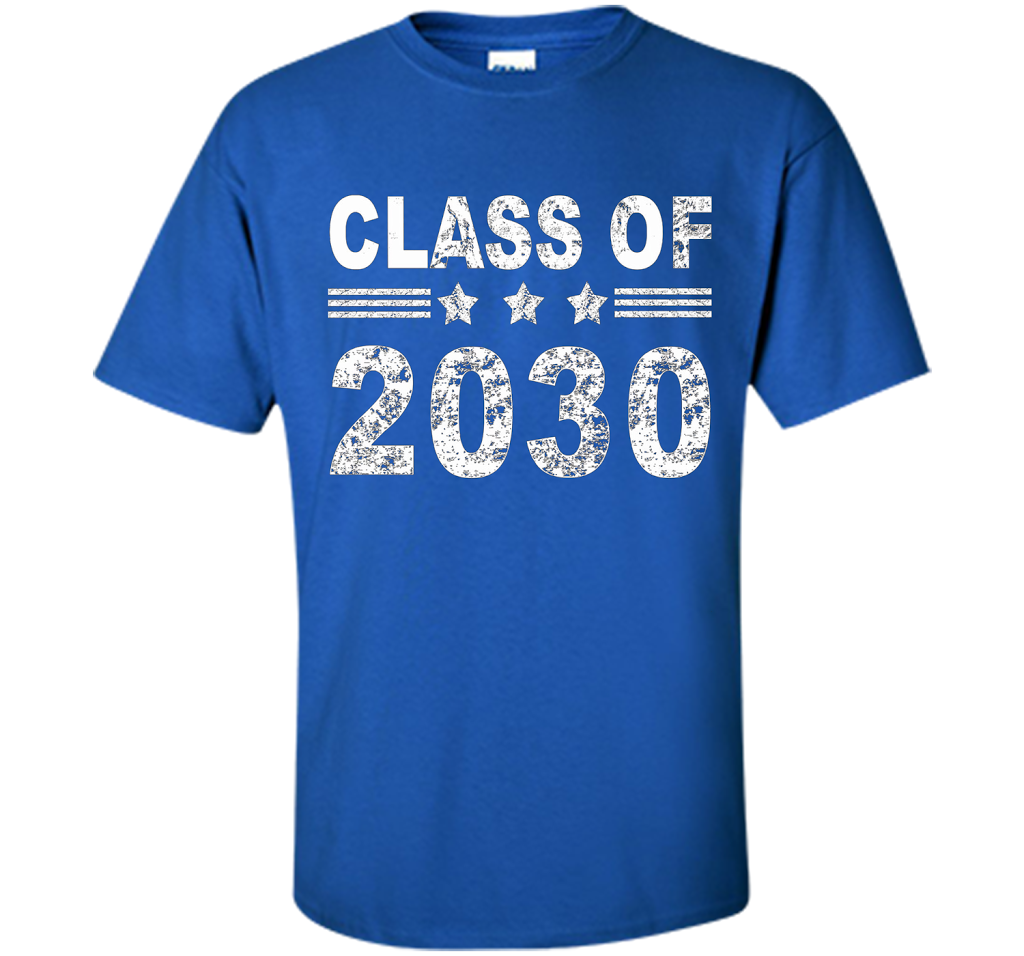 Kindergarten T-shirt Class Of 2030 Kindergarten Style T-shirt Royal