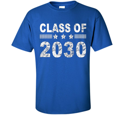 Kindergarten T-shirt Class Of 2030 Kindergarten Style T-shirt Royal