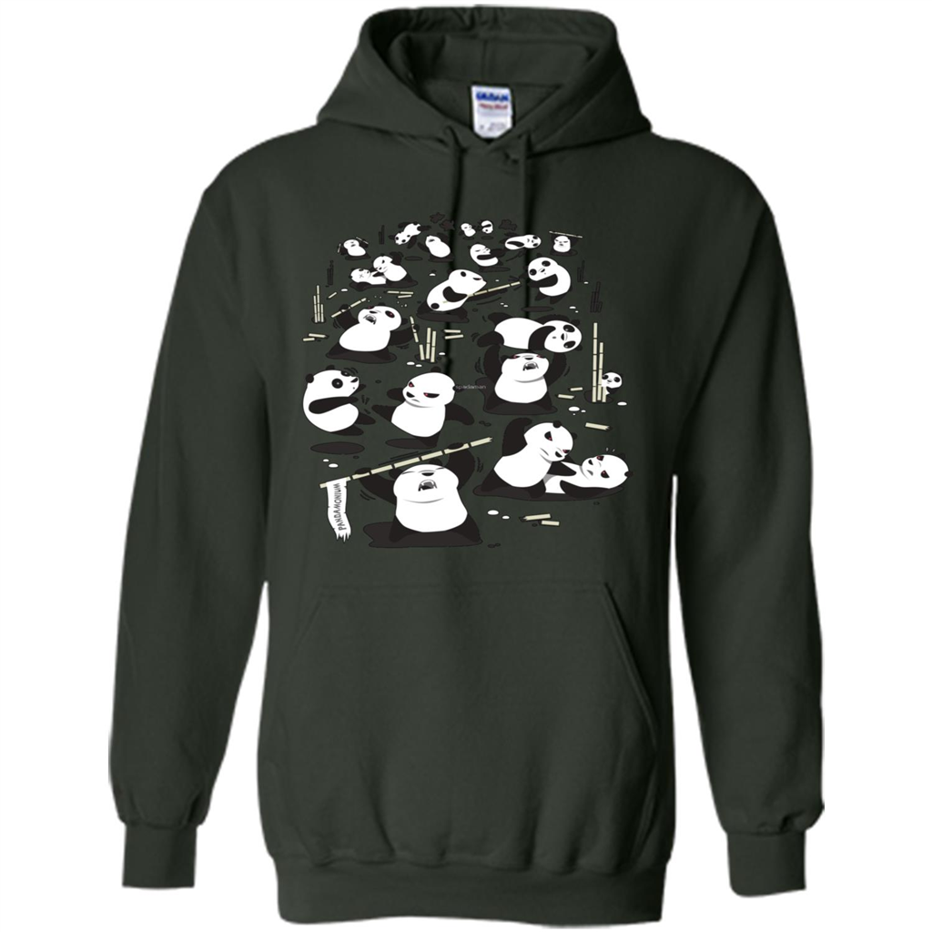 Cute Panda T-shirt Forest Green