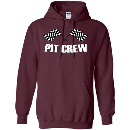 Pit Crew T-shirt for Hosting Race Car Parties Parents Pit Maroon