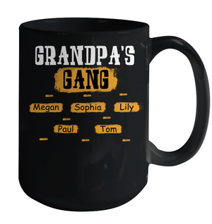 Grandpa's Gangs (Customized Name) Ceramic Mug 15oz