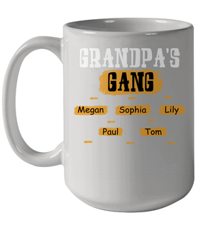 Grandpa's Gangs (Customized Name) Ceramic Mug 15oz