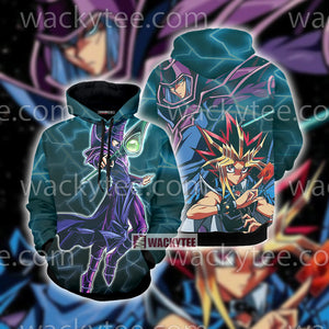 Yu gi Oh! Yami Yugi And Dark Magician 3D Hoodie