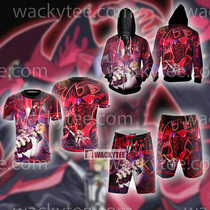 Yu Gi Oh! Jack Atlas And Red Demon's Dragon Unisex 3D T-shirt