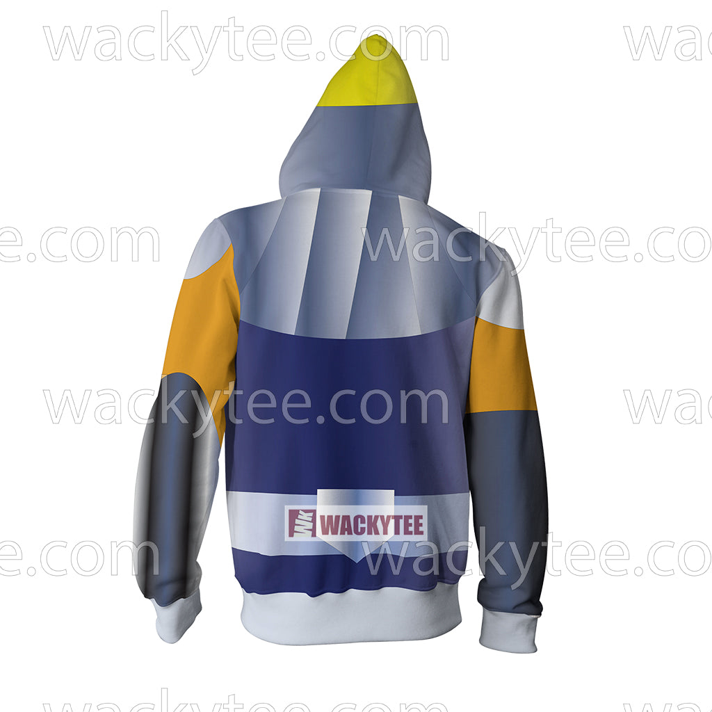 Seinto Seiya Cygnus Hyoga Cosplay Zip Up Hoodie Jacket