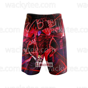 Yu Gi Oh! Jack Atlas And Red Demon's Dragon Cosplay Beach Short