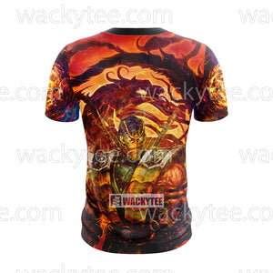 Mortal Kombat Scorpion Cosplay Unisex 3D T-shirt