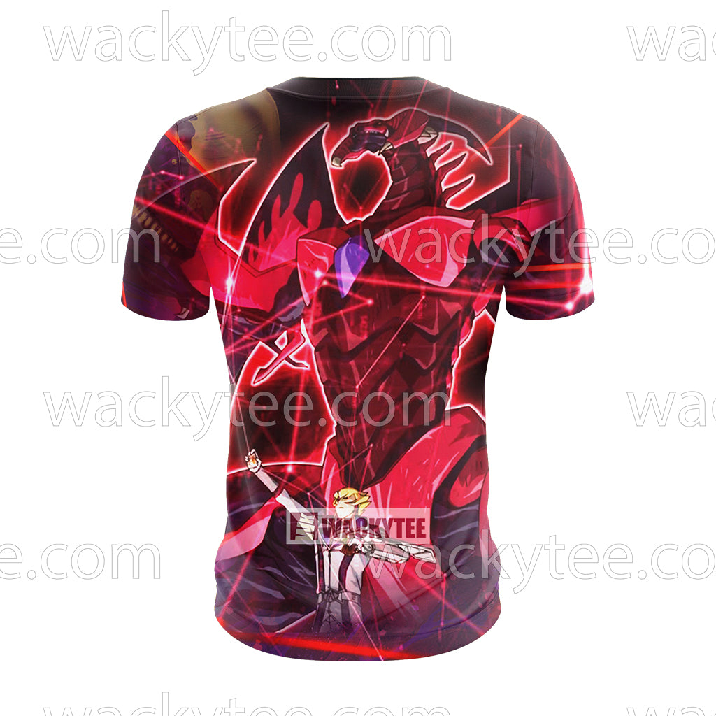 Yu Gi Oh! Jack Atlas And Red Demon's Dragon Unisex 3D T-shirt