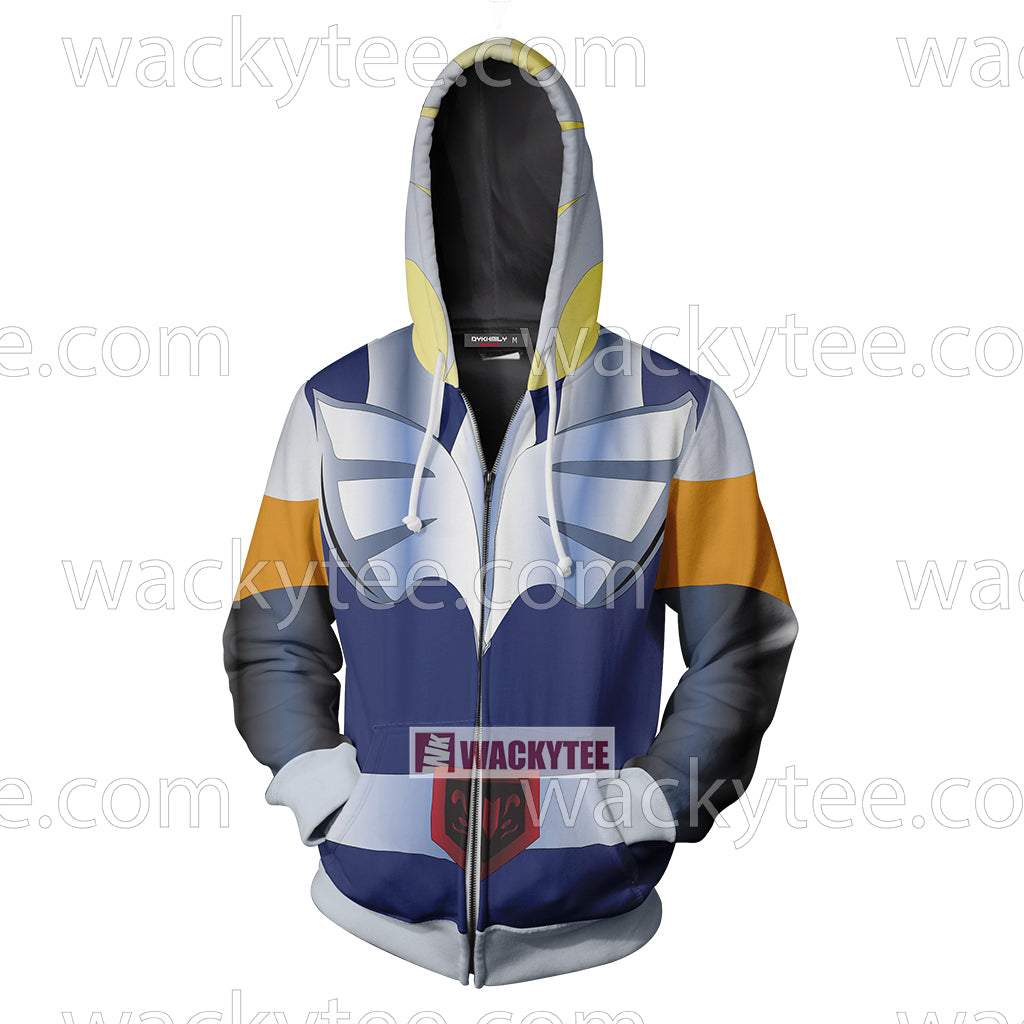 Seinto Seiya Cygnus Hyoga Cosplay Zip Up Hoodie Jacket