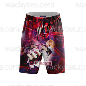 Yu Gi Oh! Jack Atlas And Red Demon's Dragon Cosplay Beach Short