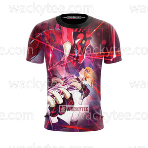 Yu Gi Oh! Jack Atlas And Red Demon's Dragon Unisex 3D T-shirt