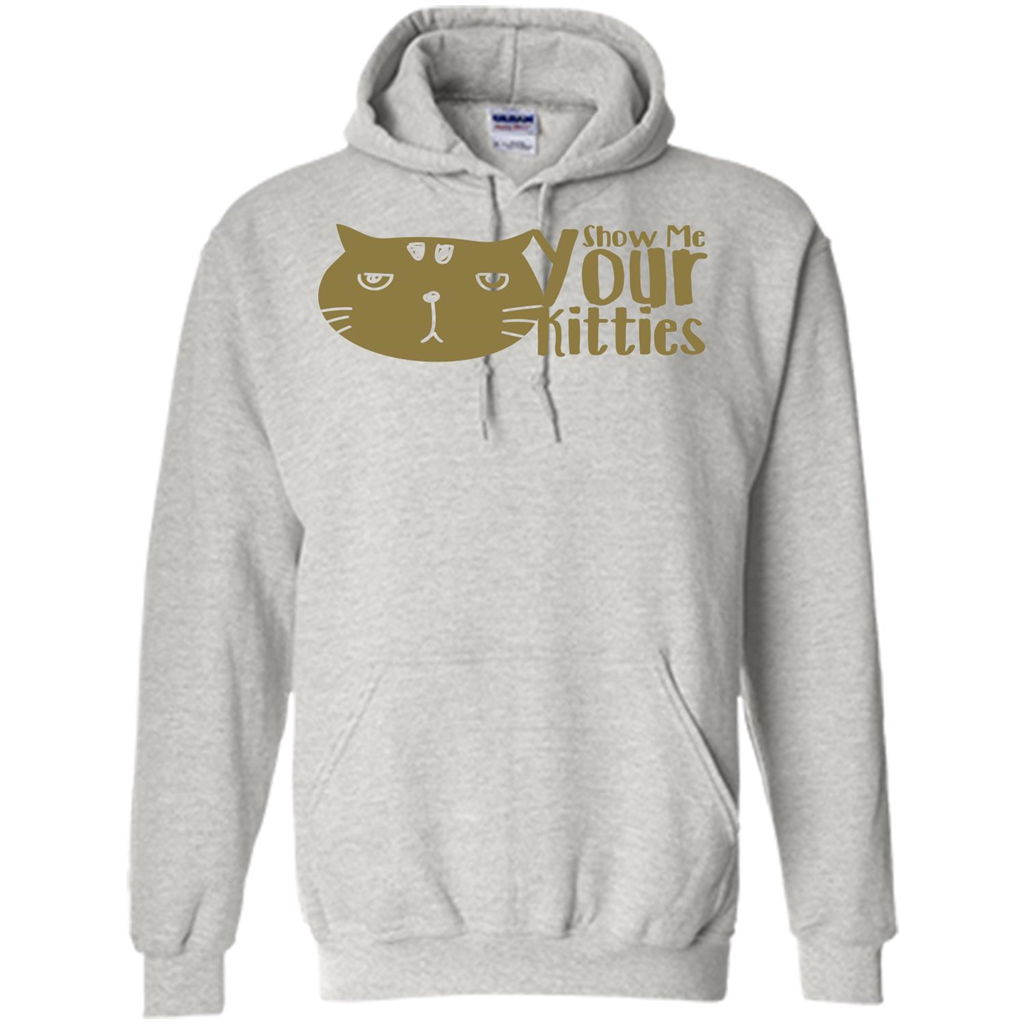 Cat Lover T-shirt Show Me Your Kitties Ash