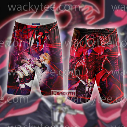 Yu Gi Oh! Jack Atlas And Red Demon's Dragon Cosplay Beach Short