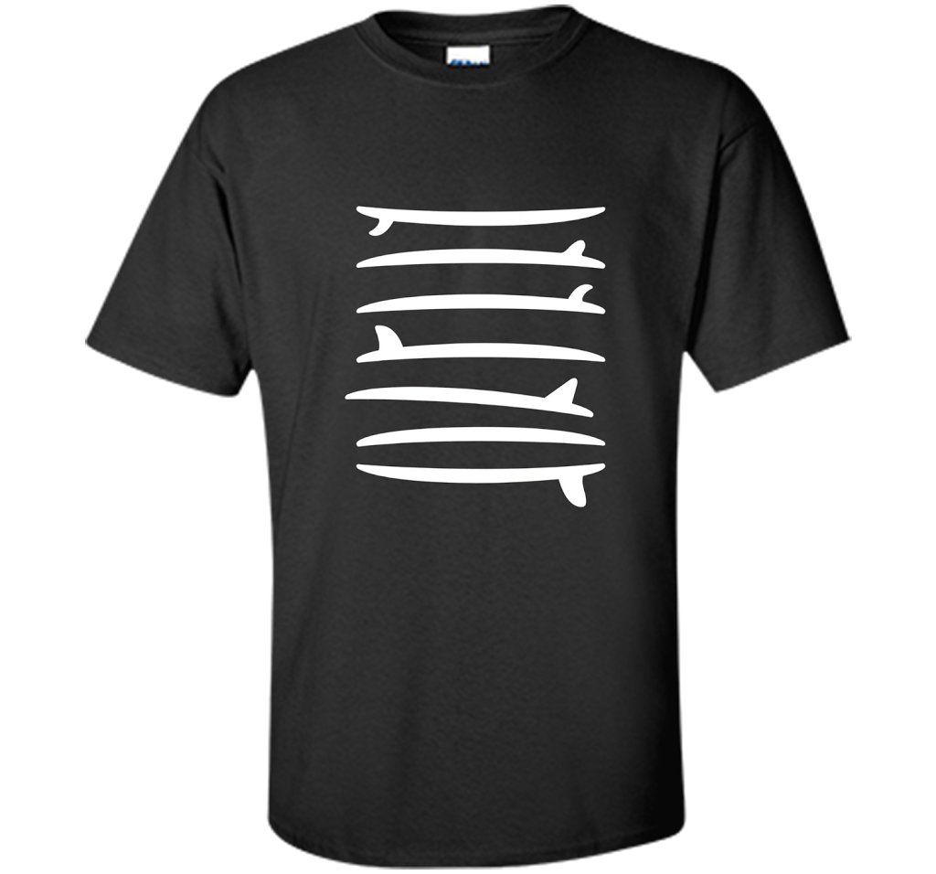 The Longboard Single Fin Surfer T-shirt Black