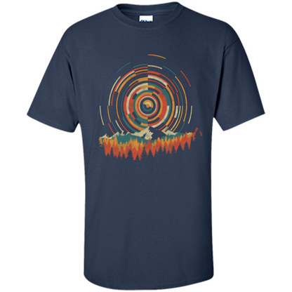 The Geometry Of Sunrise T-shirt Navy