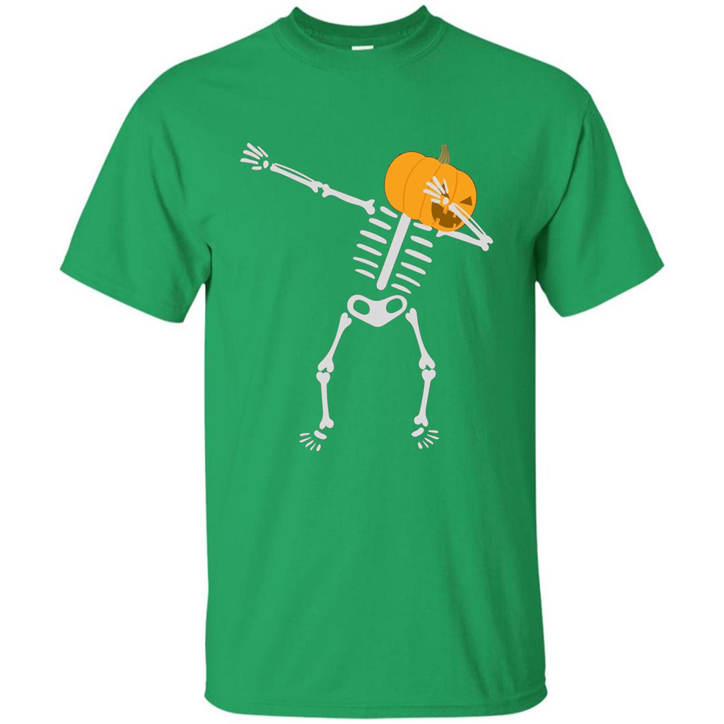 Dabbing Skeleton T-shirt Pumpkin Heat Dabbing Skeleton Irish Green