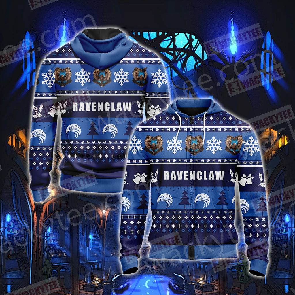 Harry Potter - Ravenclaw  House New Version Unisex Zip Up Hoodie