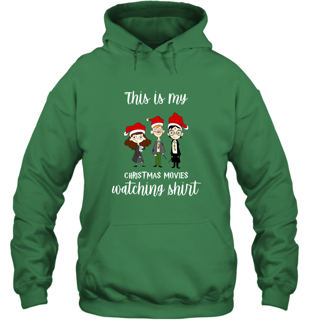 This Is My Christmas Movies Watching Shirt Harry Potter Fan Hoodie Hoodie Irish