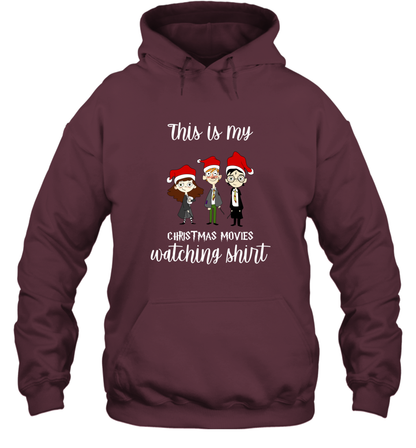 This Is My Christmas Movies Watching Shirt Harry Potter Fan Hoodie Hoodie Maroon