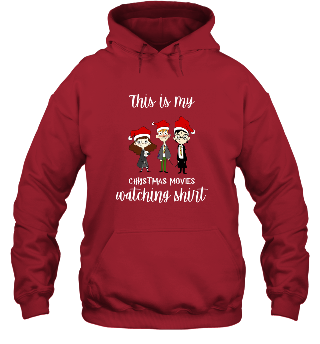 This Is My Christmas Movies Watching Shirt Harry Potter Fan Hoodie Hoodie Red