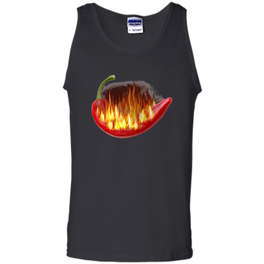 Hot Pepper On Fire T-shirt Black