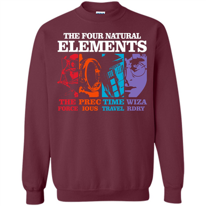 Movie T-shirt The Four Natural Elements T-shirt Maroon