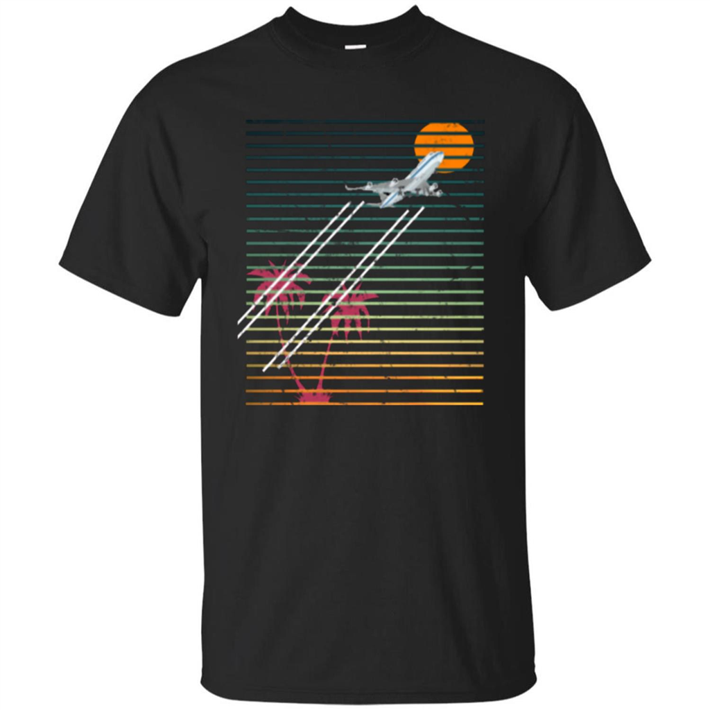 Retro Jet Sunset T-shirt Black