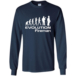 Firefighter T-shirt - Evolution Fireman T-shirt
