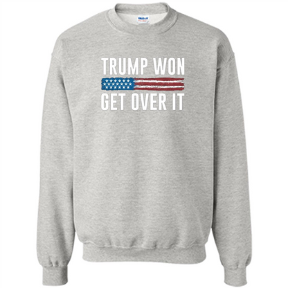 Trump Won - Get Over It T-shirt Ash