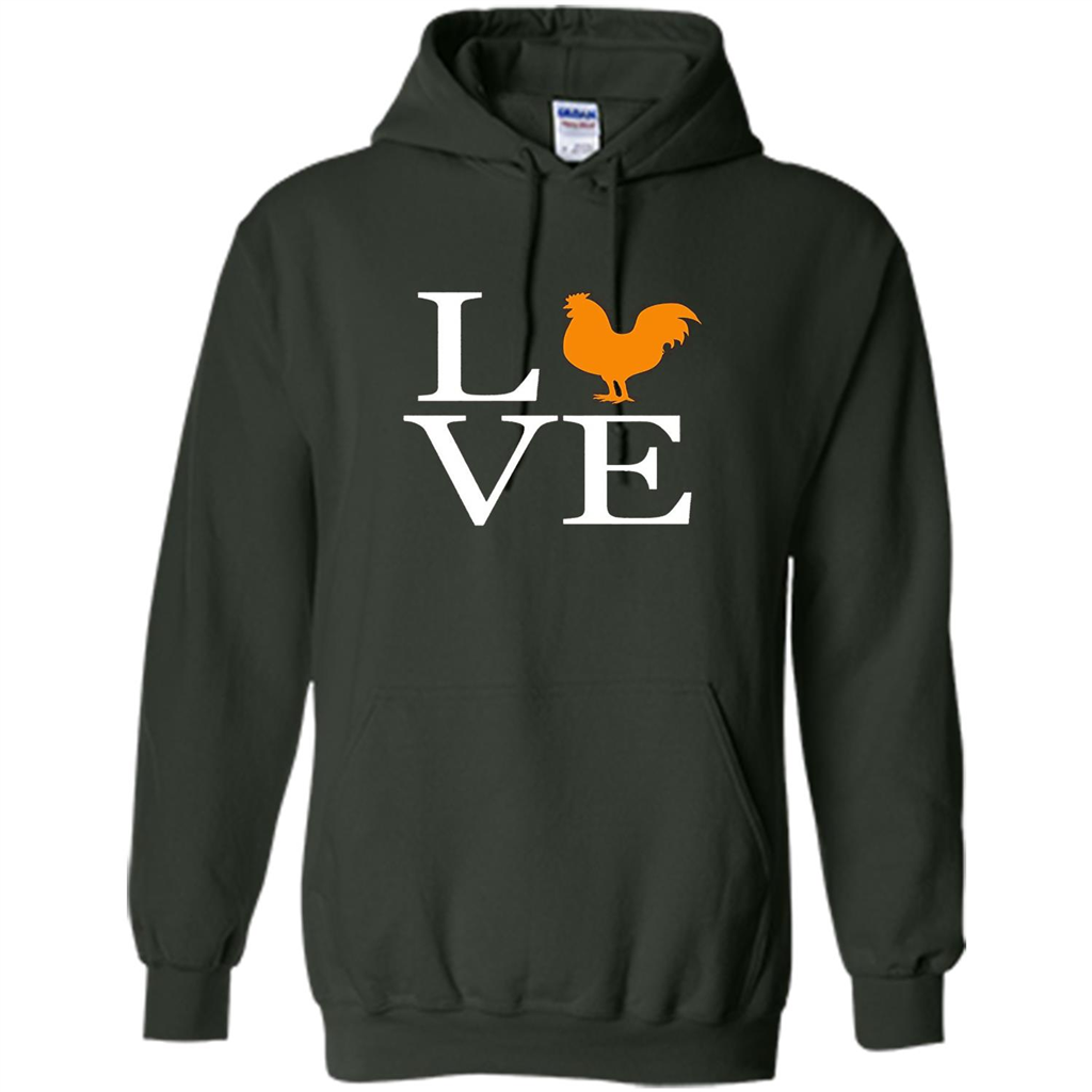 Love ChickenT-Shirt Forest Green