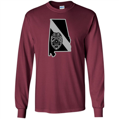 Corrections Officer Thin Silver Line Family Support Alabama Maroon