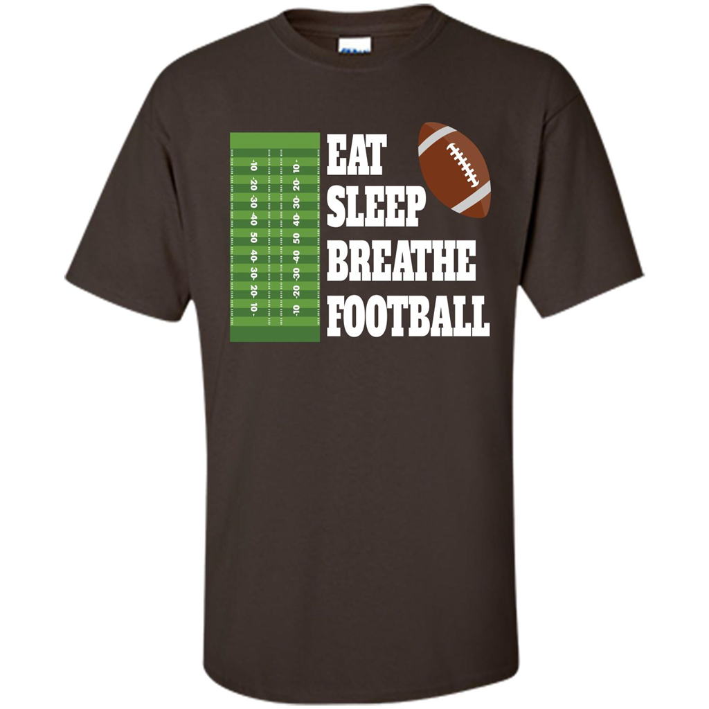Eat Sleep Breathe Football T-shirt Dark Chocolate