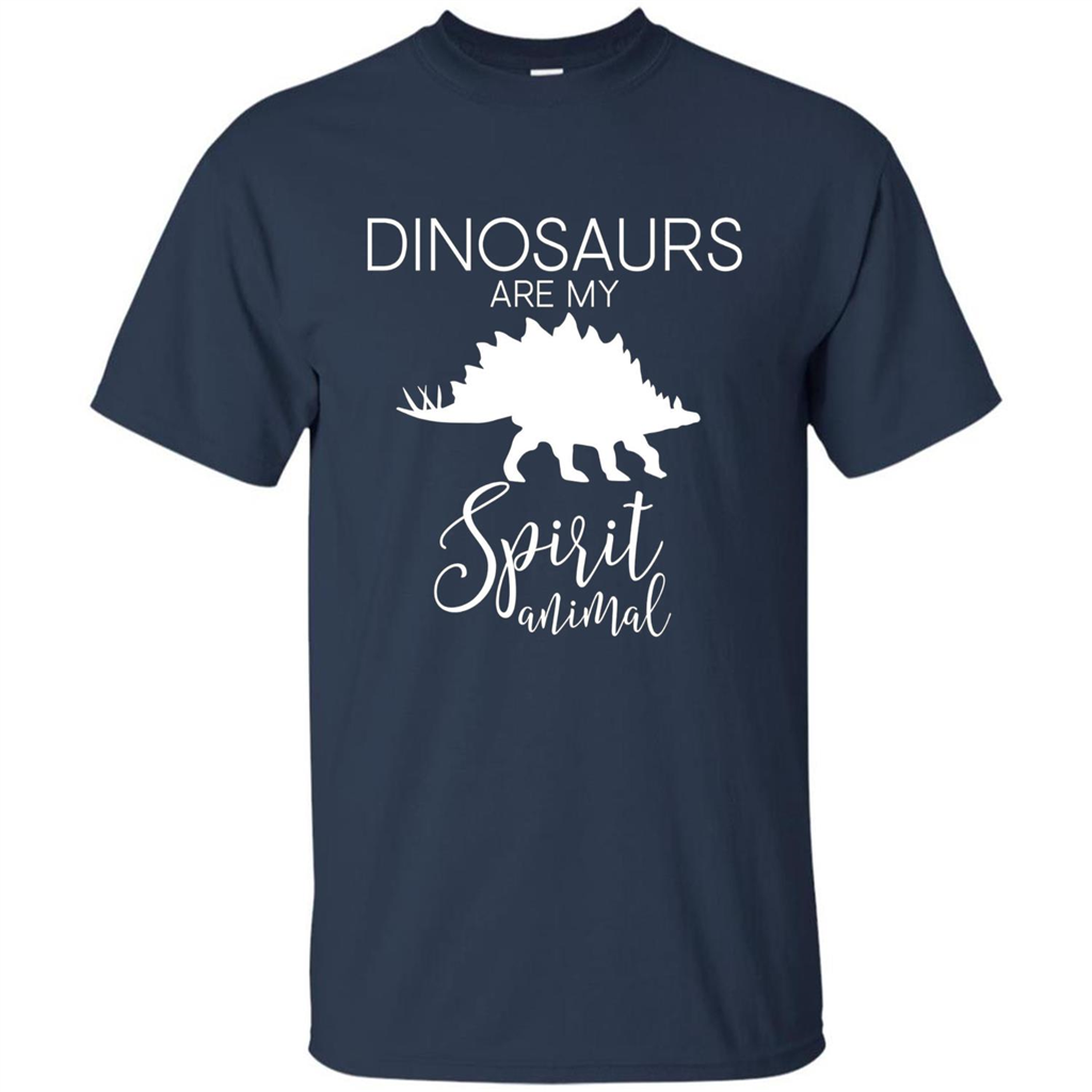 Dinosaur T-Shirt Dinosaurs Are My Spirit Animal Navy