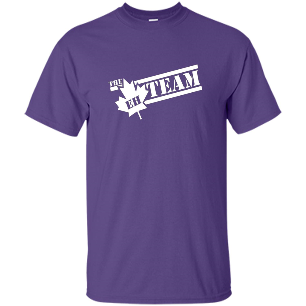 Funny The EH Team Canada T-shirt Purple